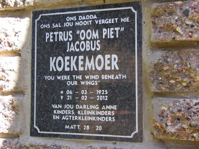 KOEKEMOER Petrus Jacobus "Oom Piet" 1925-2012