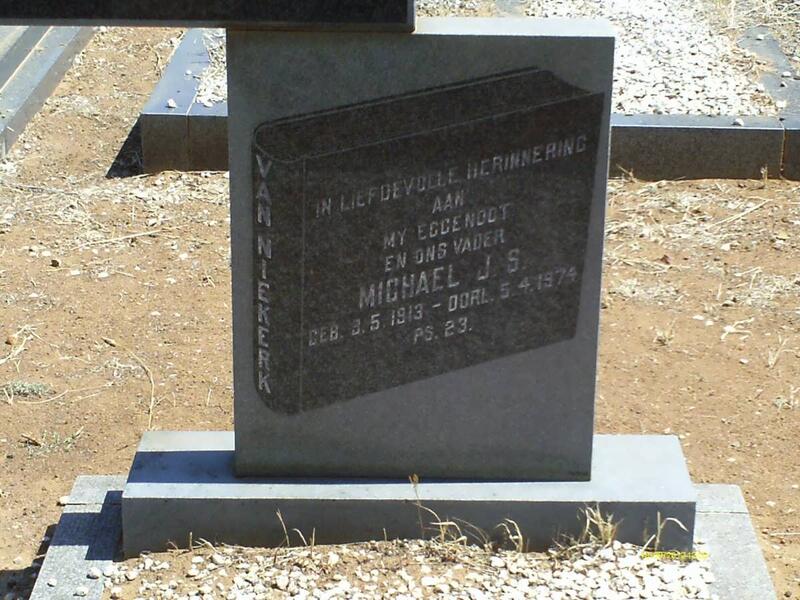 NIEKERK Michael J.S., van 1913-1974