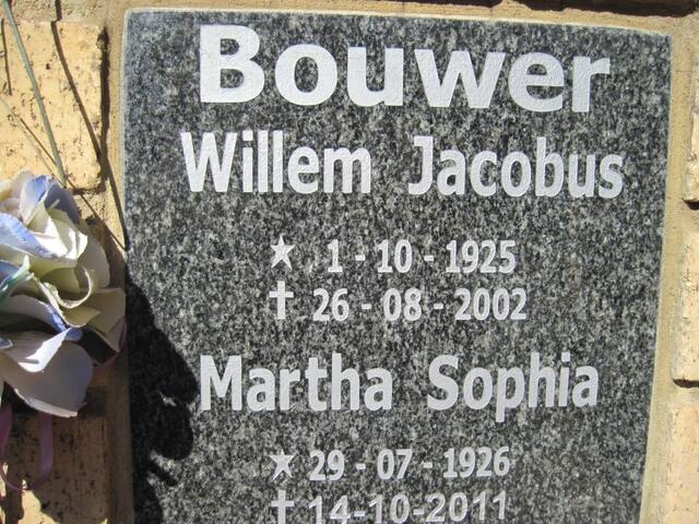 BOUWER Willem Jacobus 1925-2002 & Martha Sophia 1926-2011