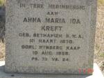 KREFT Anna Maria Ida 1870-1959