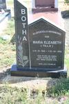 BOTHA Maria Elizabeth 1942-2002