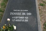 BUDD Tossie 1929-2005