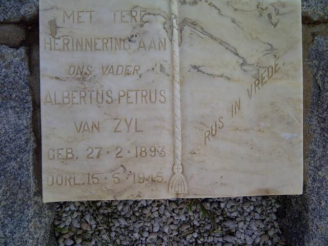 ZYL Albertus Petrus, van 1893-1945