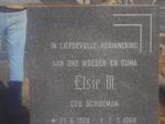 ? Elsie M. nee SCHOEMAN 1908-1968