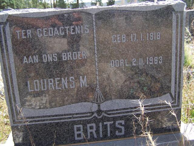 BRITS Lourens M. 1918-1963