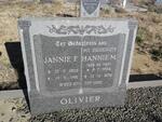 OLIVIER Jannie F. 1905-1981 & Hannie M. DU TOIT 1904-1978