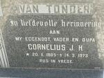 TONDER Cornelius J.H., van 1905-1973