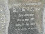 BOTHA Cecelia J. nee JORDAAN 1879-1963