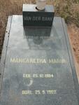 BANK Margaretha Maria, van der 1904-1960