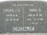 CRONJE Barend J.C. 1891-1960 & Anna S. 1893-1959