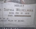 BOUWER Sophia Wilhelmina 1919-