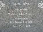 LAMPRECHT Maria Elizabeth nee THERON 1899-1967