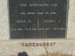 BADENHORST Daniel J. 1877-1965 & Rosa H. 1883-1937