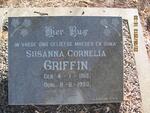 GRIFFIN Susanna Cornelia 1913-1993