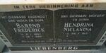 LIEBENBERG Barend Frederick 1907-1980 & Hendrina Niclasina 1913-