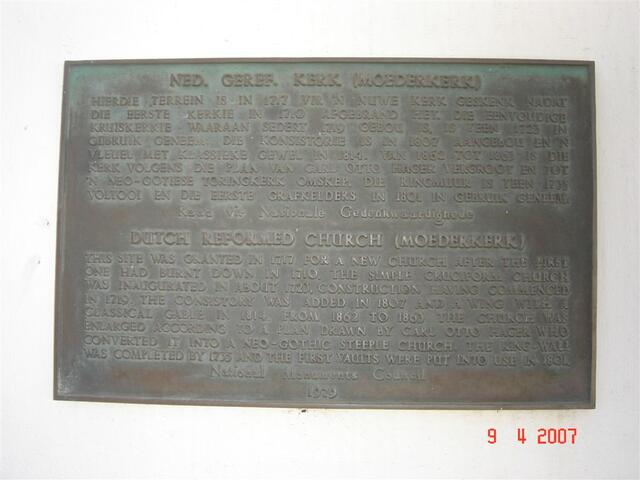 2. Plaque on church wall