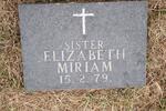 Sister Elizabeth Miriam -1979