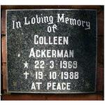 ACKERMAN Colleen 1969-1988