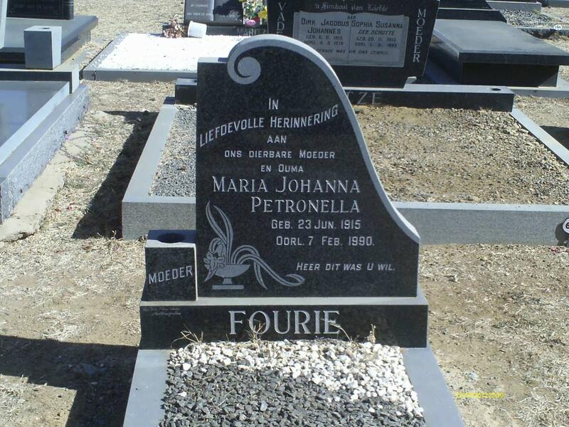 FOURIE Maria Johanna Petronella 1915-1990