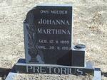 PRETORIUS Johanna Marthina 1895-1984