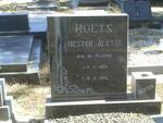 ROETS Hester Aletta nee DU PLESSIS 1903-1960