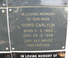 CARLYON Doris 1920-1998