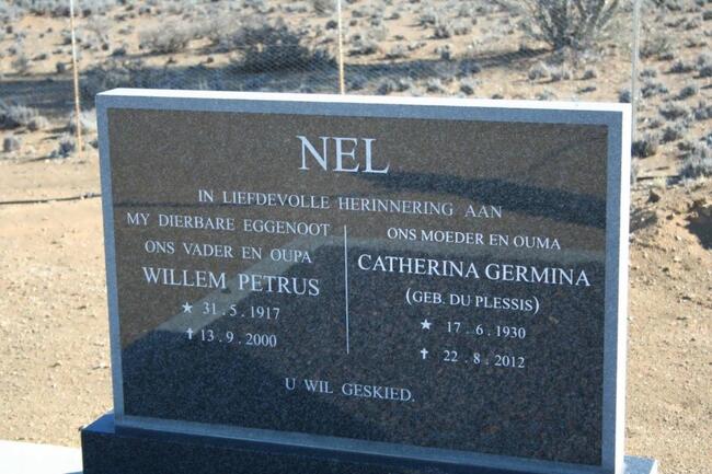 NEL Willem Petrus 1917-2000 & Catherina Germina DU PLESSIS 1930-2012