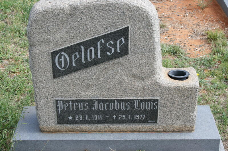 OELOFSE Petrus Jacobus Louis 1911-1977