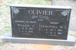 OLIVIER Willem J. 1902-1975 & Dorothea M.E. 1906-1978