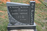 PLESSIS Daniel Thomas, du 1924-1985