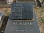KLERK Hermanus J.B., de 1925-1978