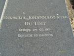 TOIT Jacobus Petrus, du 1918-1993 & Cornelia Johanna VENTER 1931-2005