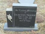 NIDDRIE Dorothy 1895-1979