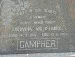 CAMPHER Johanna Wilhelmina 1907-1968