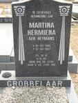 GROBBELAAR Martina Hermiena geb HEYMANS 1908-1987