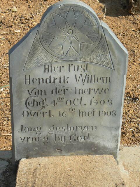 MERWE Hendrik Willem, van der 1908