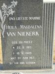 NIEKERK Heila Magdalena, van geb DU PREEZ 1913-1985