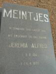 MEINTJES Jeremia Alfred 1910-1977