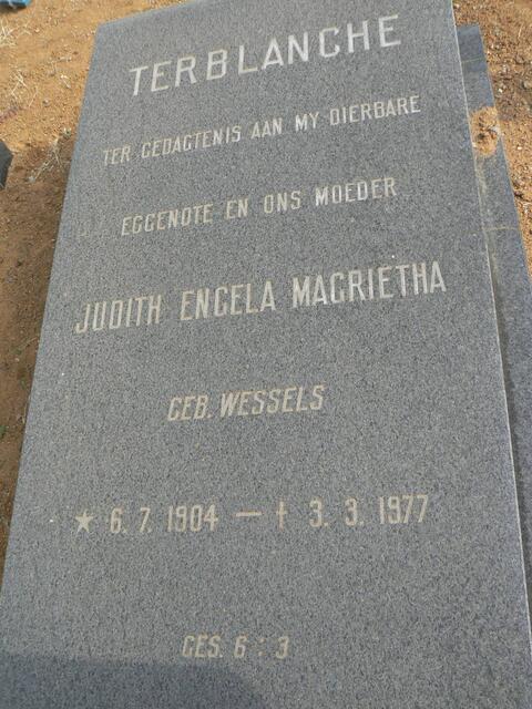 TERBLANCHE Judith Engela Magrietha geb WESSELS 1904-1977
