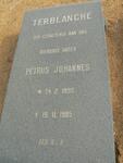 TERBLANCHE Petrus Johannes 1895-1985