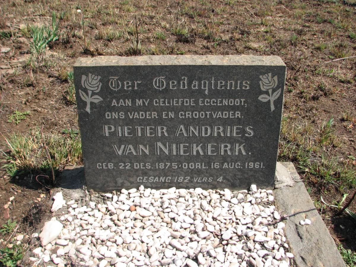 NIEKERK Pieter Andries, van 1875-1961