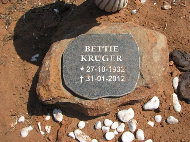 KRUGER Bettie 1932-2012