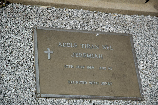 JEREMIAH Adele Tiran nee NEL -1989