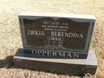 OPPERMAN Zirkia Berendina 1971-2001