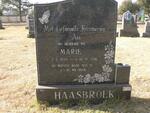 HAASBROEK Marie 1939-1996