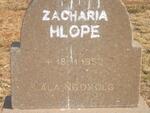 HLOPE Zacharia -1952