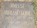 MMITSI Miriam Tobi 1922-1971