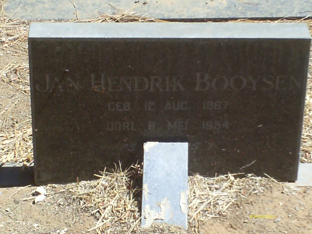 BOOYSEN Jan Hendrik 1867-1954