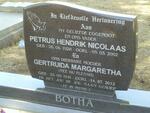 BOTHA Petrus Nicolaas 1928-2002 & Gertruida Margaretha DU PLESSIS 1941-2012