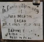 EAGAR Ivan Martin 1909-1988 & Daphne 1914-1991